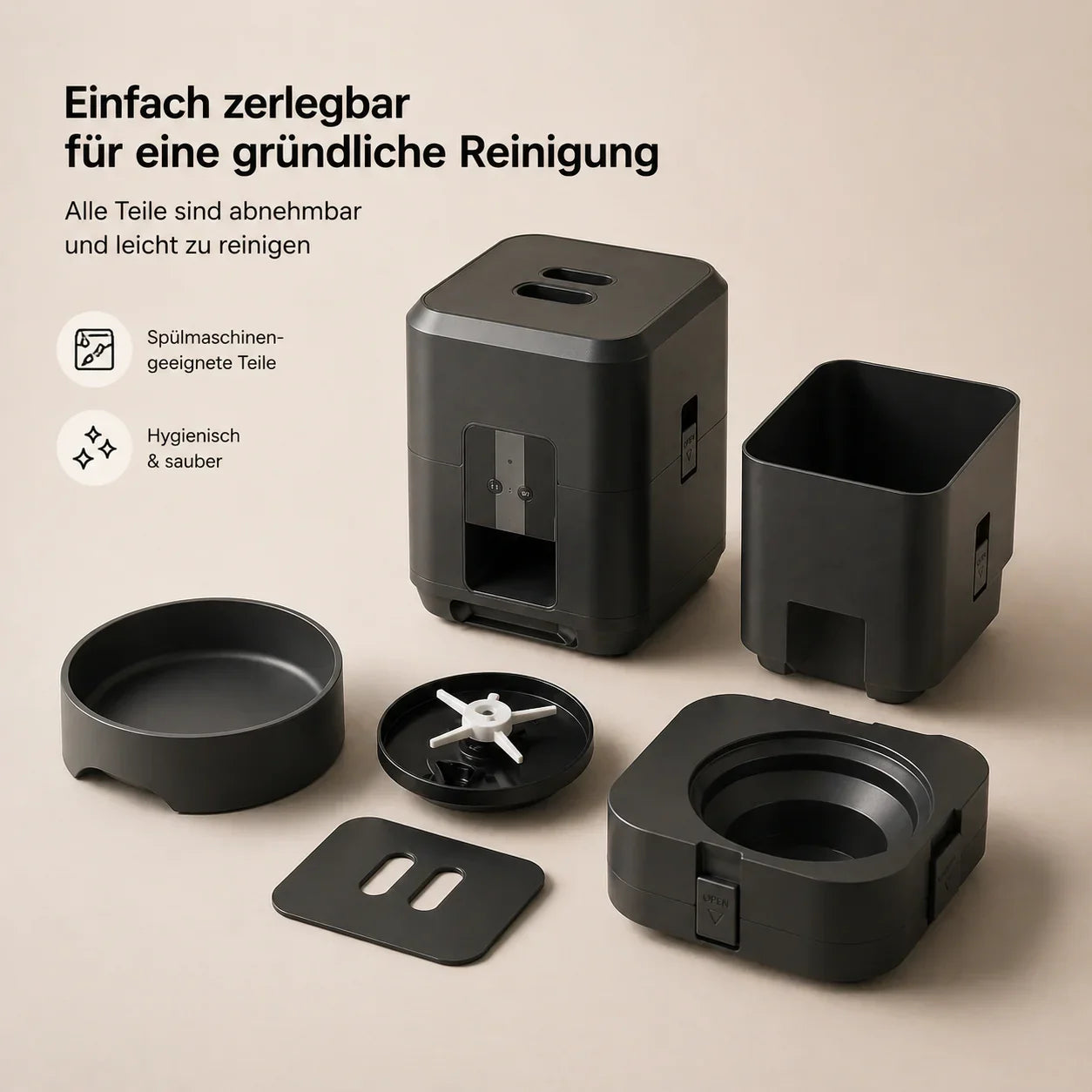Cura Smart Futterautomat Katze frisst