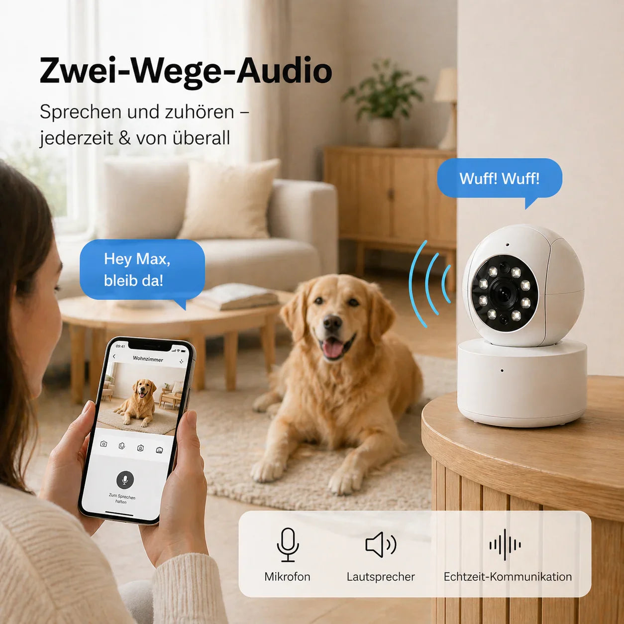 Guardy Kamera App Live-Stream auf Smartphone