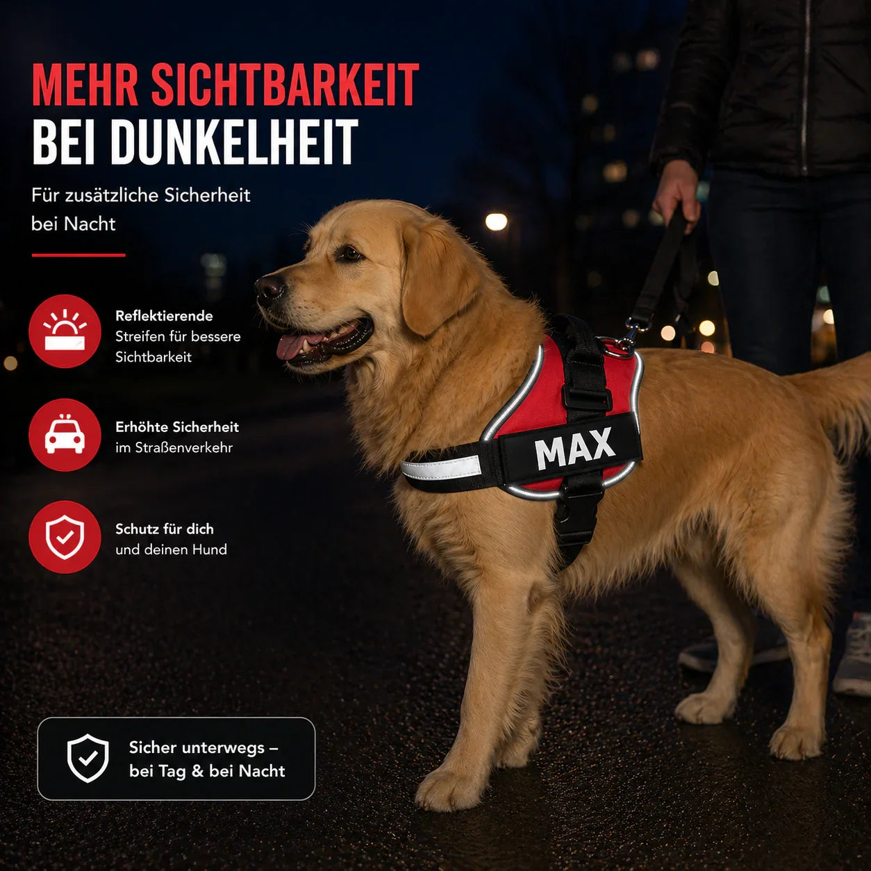 Veloce Anti-Zug Geschirr weiche Polsterung