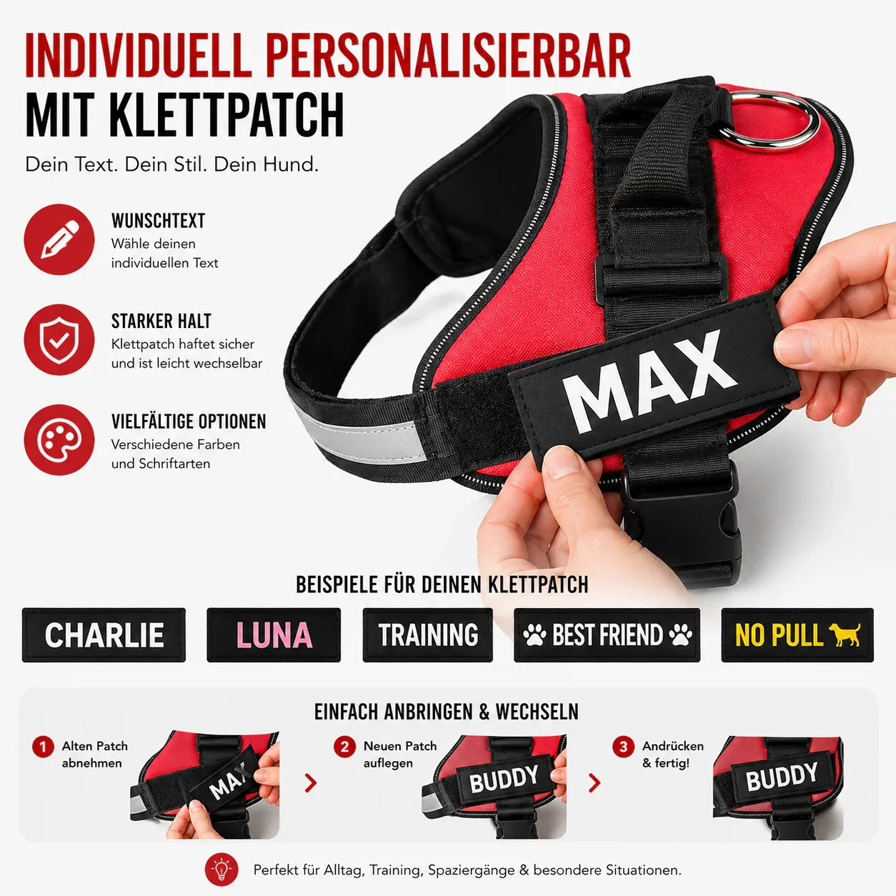Veloce Hundegeschirr reflektierende Elemente