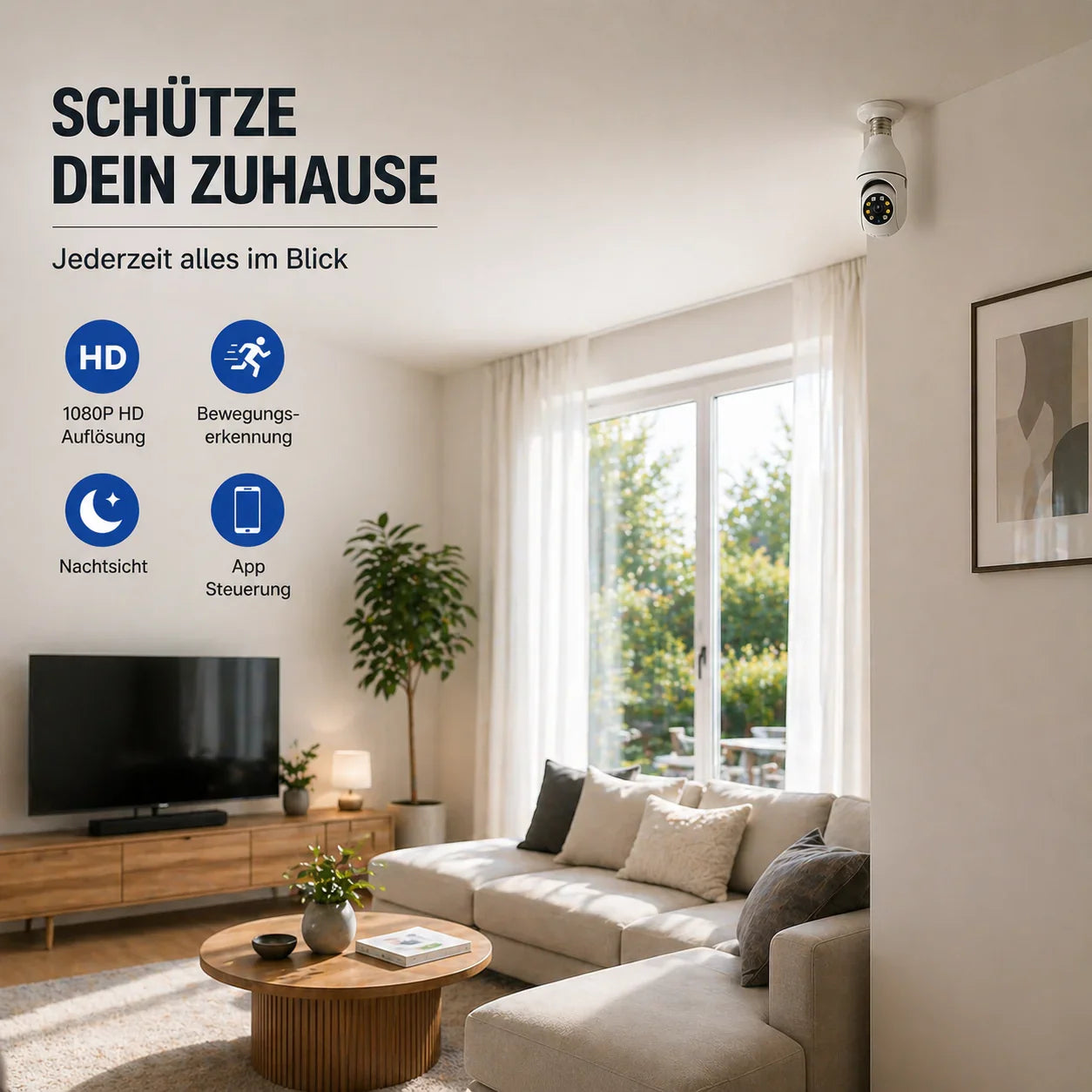 Viglo Kamera eingeschraubt in E27 Lampenfassung