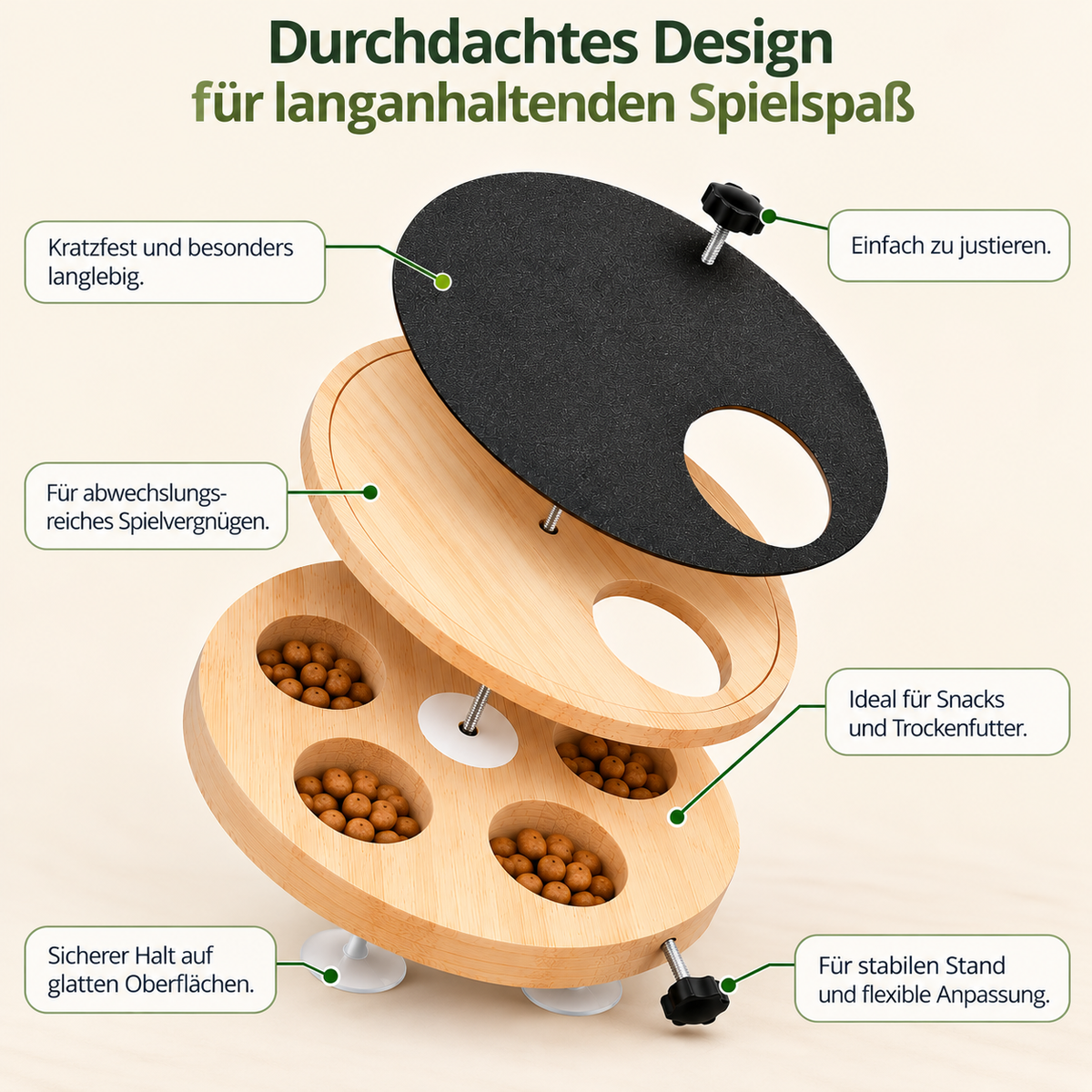 Terra drehbare Kratzfläche von oben