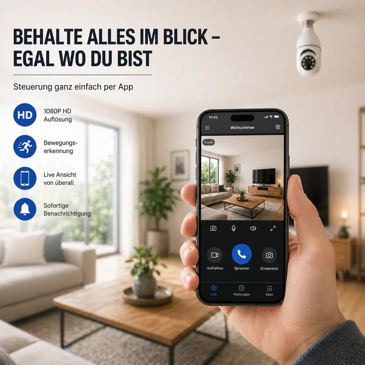 Viglo App Live-Stream auf dem Smartphone