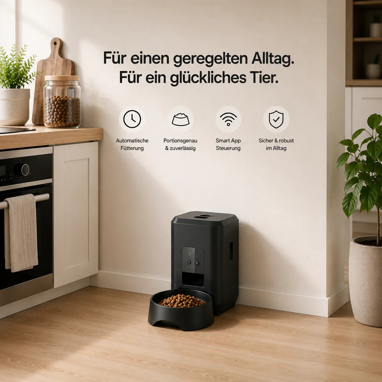 Cura Smart Futterautomat luftdichter Behälter