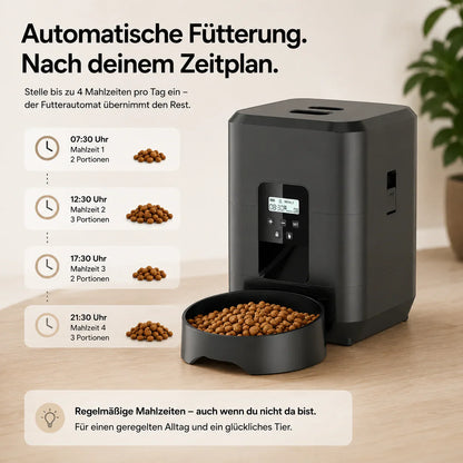 Cura N Hund frisst aus dem Automaten