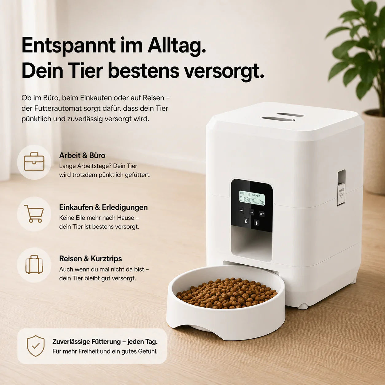 Cura N Futterautomat luftdichter Behälter