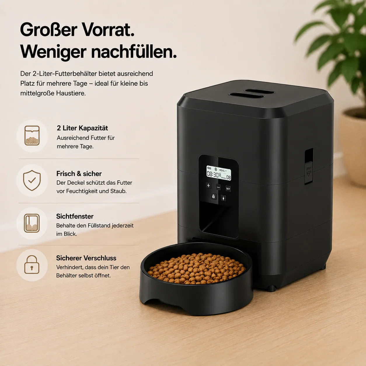 Cura N Edelstahl Napf einfache Reinigung
