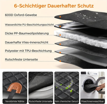 Pavo – Wasserdichte Rücksitz-Schondecke für Hunde