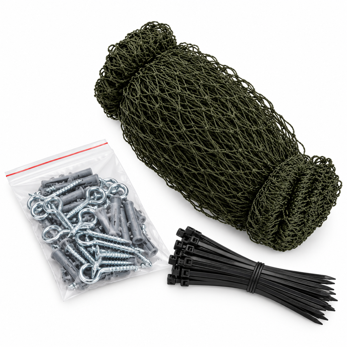 Brisa Katzennetz-Set mit Befestigungszubehör