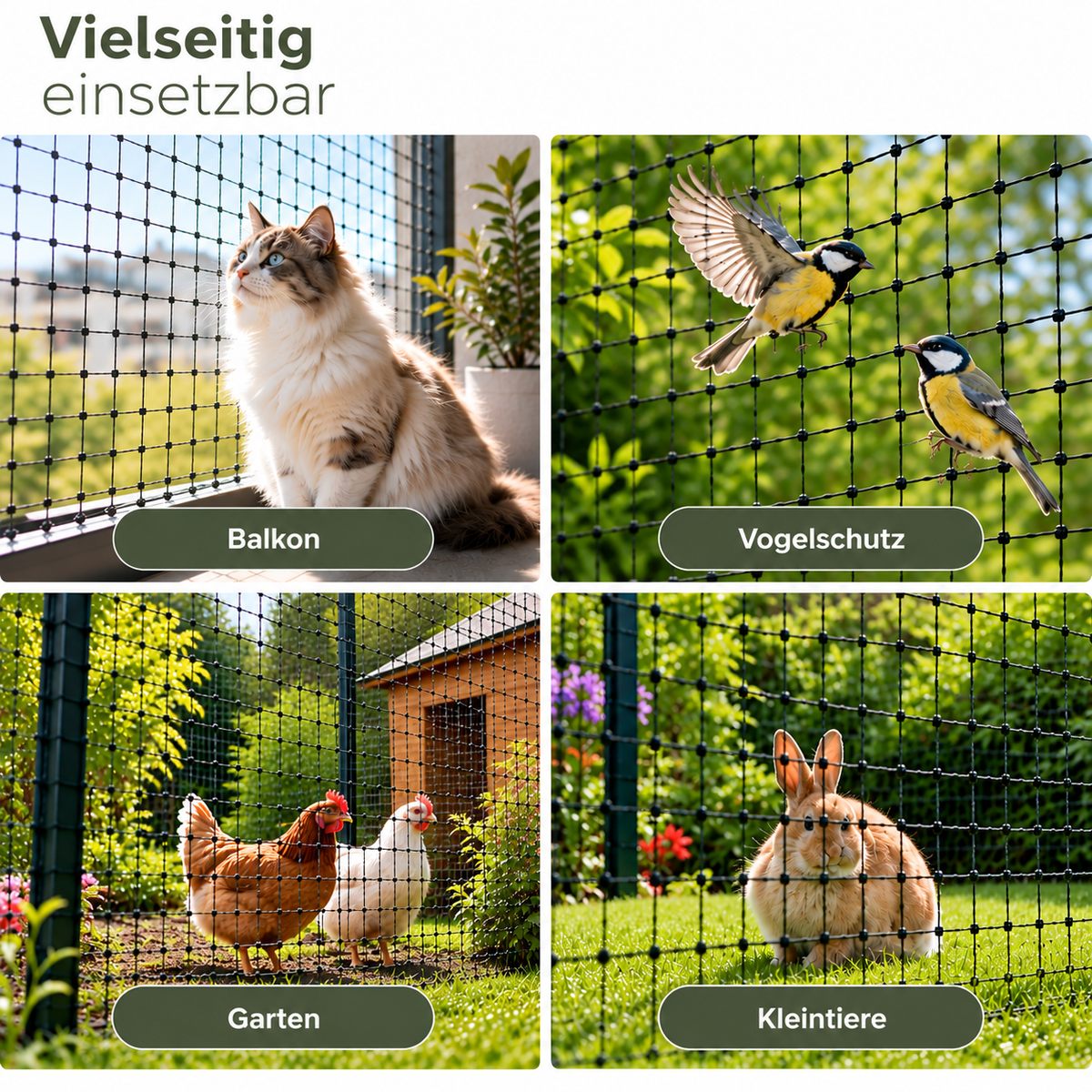 Brisa Schutznetz für Balkon, Fenster und Terrasse