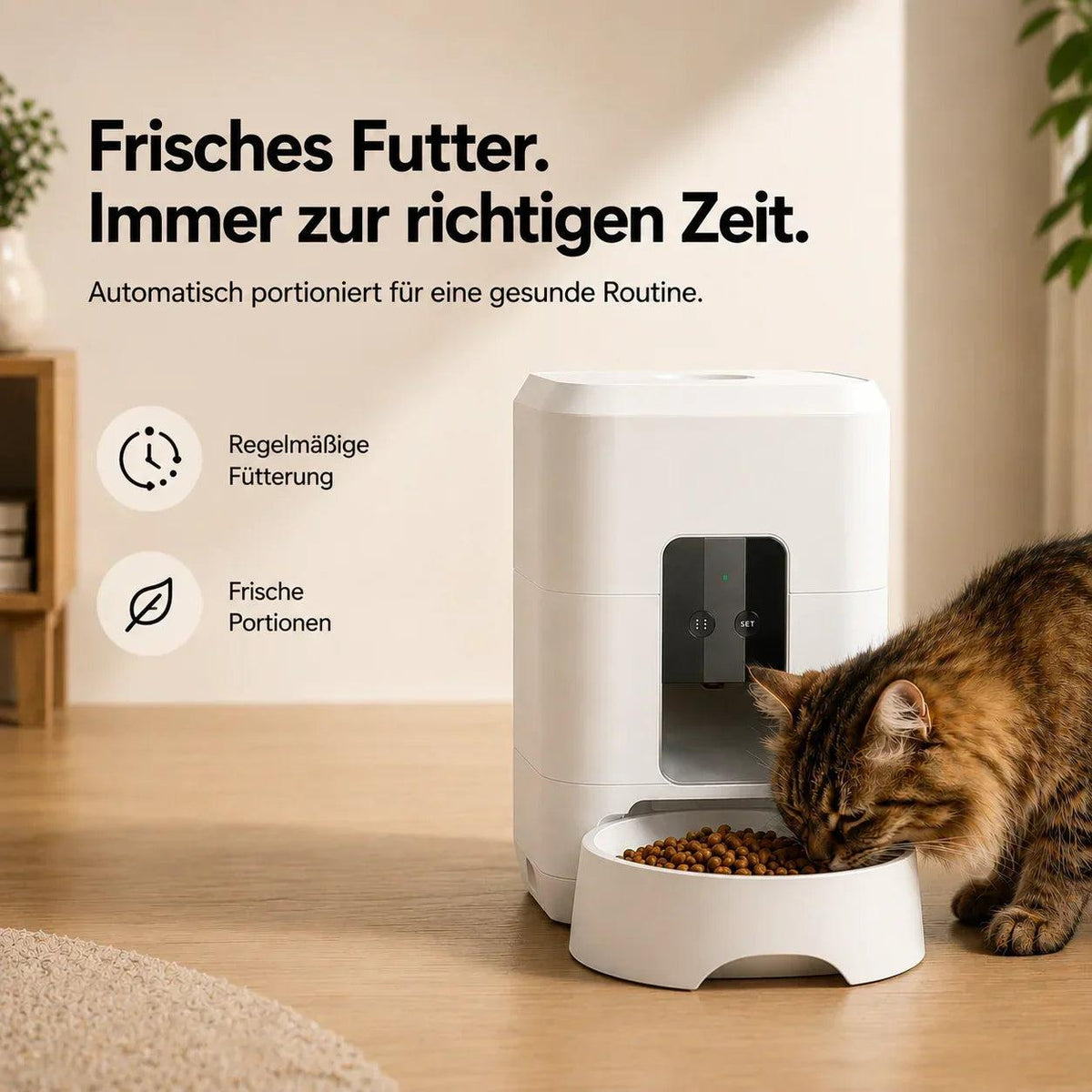 Cura Smart App Fütterungsplan einstellen
